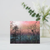 Sunset Solitude gotische Landschaftsfantasie Postkarte (Stehend Vorderseite)