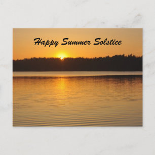Sunset Solstice Gruß Postkarte