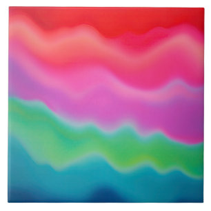 "Sunset Sorbet" Abstrakte Kunst Fliese