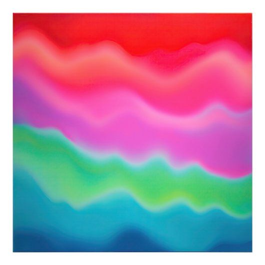 "Sunset Sorbet" Abstrakte Kunst Fotodruck (Vorne)