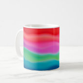 "Sunset Sorbet" Abstrakte Kunst Kaffeetasse (Vorderseite Links)