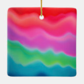 "Sunset Sorbet" Abstrakte Kunst Keramikornament (Rückseite)