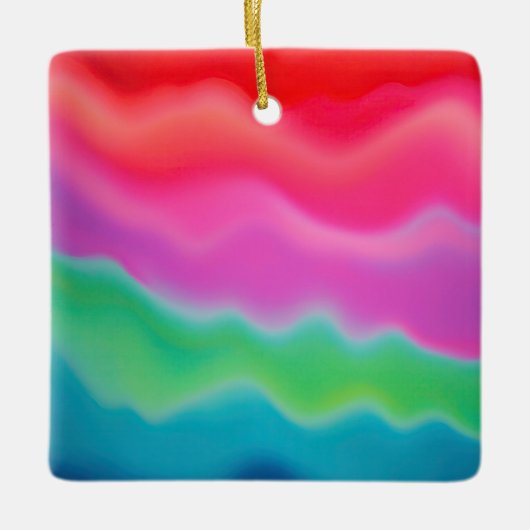 "Sunset Sorbet" Abstrakte Kunst Keramikornament (Vorderseite)