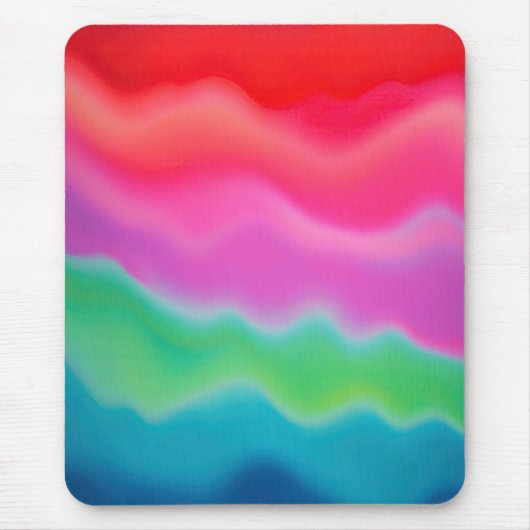"Sunset Sorbet" Abstrakte Kunst Mousepad (Vorne)