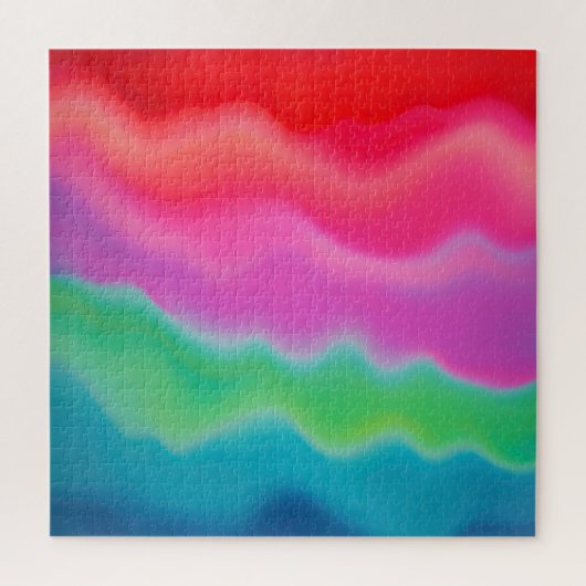 "Sunset Sorbet" Abstrakte Kunst Puzzle (Vertikal)