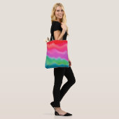 "Sunset Sorbet" Abstrakte Kunst Tasche (Am Model)