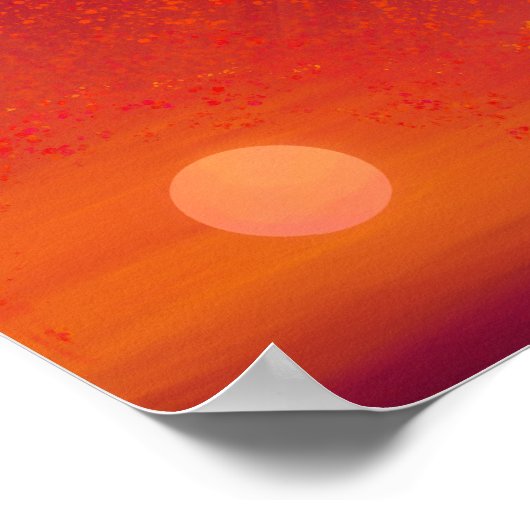 Sunset Soul Poster (Ecke)