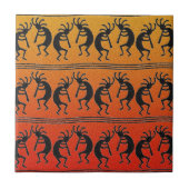 Sunset Southwest Design Kokopelli Ceramic Tile Fliese (Vorderseite)