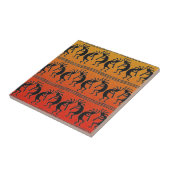 Sunset Southwest Design Kokopelli Ceramic Tile Fliese (Seite)