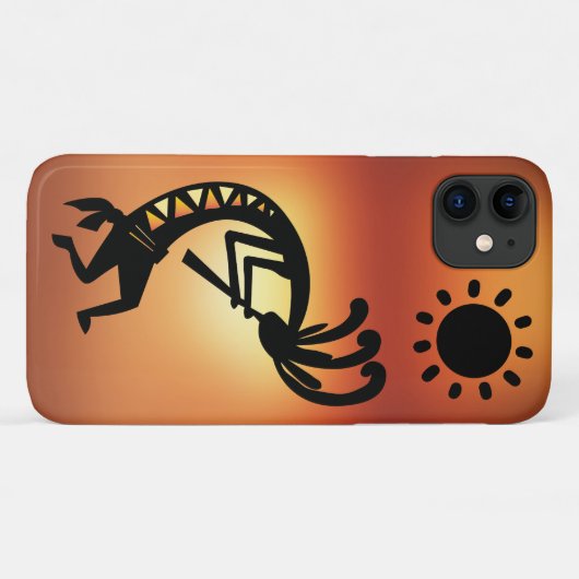 Sunset Southwest Kokopelli Case-Mate iPhone Hülle (Rückseite (Horizontal))