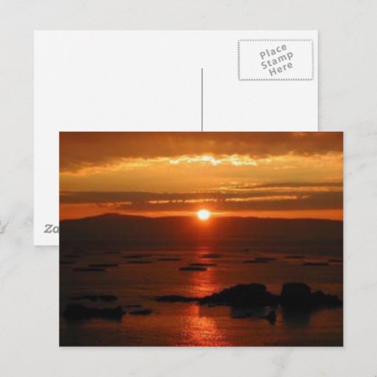 Sunset Spanien Postkarte (Vorne/Hinten)