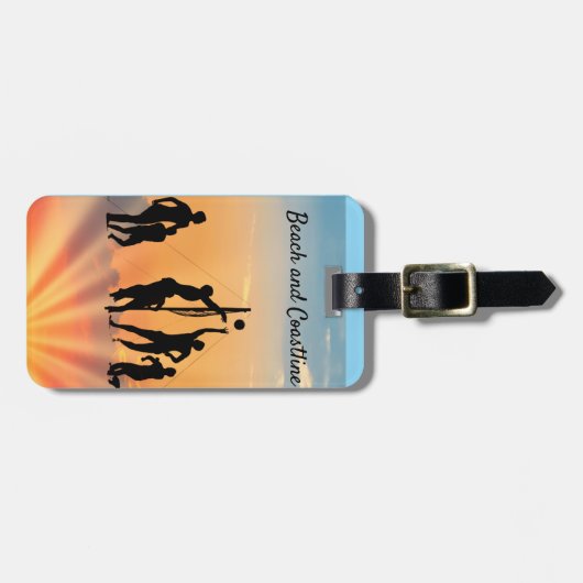 Sunset Spike Tote Tasche Gepäckanhänger (Vorderseite horizontal)