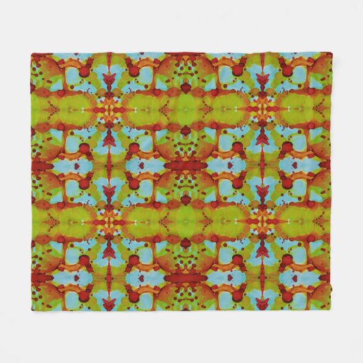 Sunset Spill Fleecedecke (Vorderseite (Horizontal))