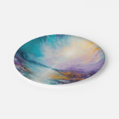 "Sunset Splendor: Luminous Sky Paper Teller" Pappteller (Schrägansicht)