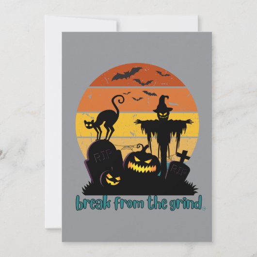Sunset Spooky BFTG Einladung (Vorderseite)