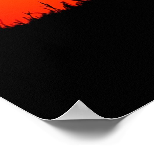 Sunset-Sprung Poster (Ecke)