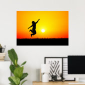 Sunset-Sprung Poster (Heimbüro)