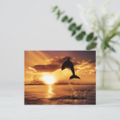 Sunset-Sprung Postkarte (Stehend Vorderseite)