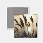 Sunset Square Magnet (Vorderseite/Rückseite)