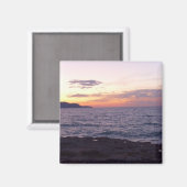 Sunset Square Magnet (Vorderseite/Rückseite)