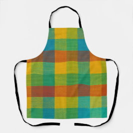 Sunset Squares - Karierte Küche Schürze