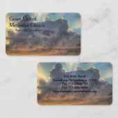 Sunset Storm Clouds Christlicher Minister Pastor Visitenkarte (Vorne/Hinten)