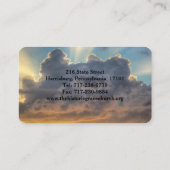 Sunset Storm Clouds Christlicher Minister Pastor Visitenkarte (Rückseite)