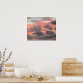 Sunset Stormy Clouds Poster (Küche)