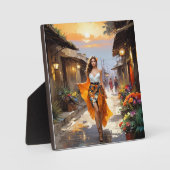 Sunset Street Fashion Fotoplatte (Vorderseite)