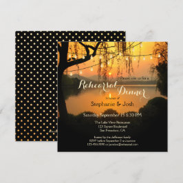 Sunset String Lights Probe Dinner Einladung