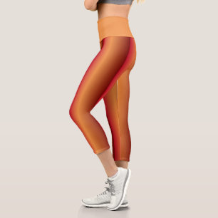 Sunset Stripe Acwear Capri Leggings