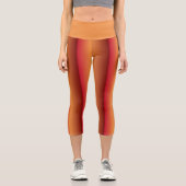 Sunset Stripe Acwear Capri Leggings (Vorderseite)