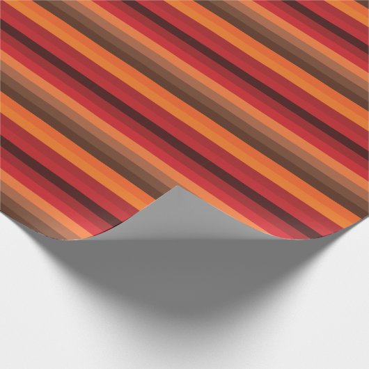 Sunset Stripes Geschenkpapier (Ecke)