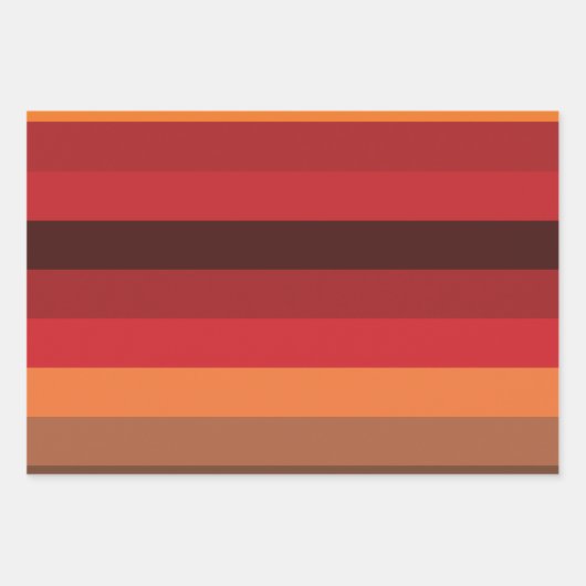 Sunset Stripes Geschenkpapier Set (Vorderseite 3)