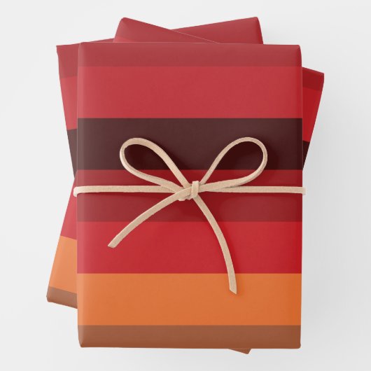 Sunset Stripes Geschenkpapier Set (Beispiel)