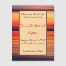 Sunset Stripes Speichern Sie die Datumsanzeige