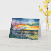 Sunset Study #2 Karte (Gelbe Blume)