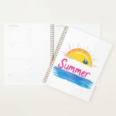Sunset Summer Beach Illustration Planer (Anzeige)