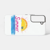 Sunset Summer Beach Illustration Samsung Galaxy Hülle (Rückseite (Horizontal))
