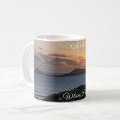 Sunset Summer Ocean Nature Landscape Foto Kaffeetasse (Vorderseite Links)