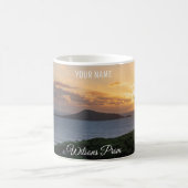 Sunset Summer Ocean Nature Landscape Foto Kaffeetasse (Mittel)