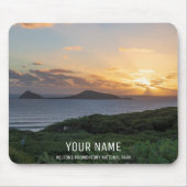 Sunset Summer Ocean Nature Landschaft Foto A Mousepad (Vorne)