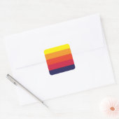 Sunset Summer Square Stickers (Umschlag)