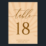 Sunset Summer Sun Sand Watercolor Tischnummer<br><div class="desc">Sunset Summer Sun Sand Watercolor</div>