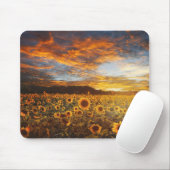 Sunset SunblumenField Mousepad (Mit Mouse)
