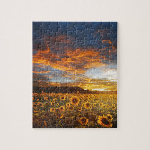 Sunset SunblumenField Puzzle