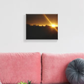 Sunset Sunflash Leinwanddruck (Insitu (Wohnzimmer))