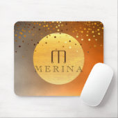Sunset Sunrise Confetti Glitzer Moon Mousepad (Mit Mouse)