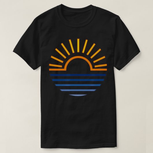 Sunset Sunrise Summer Ocean T-Shirt (Design vorne)