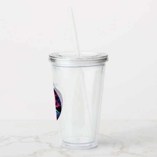 Sunset Surf Glow Acryltrinkbecher (Links)